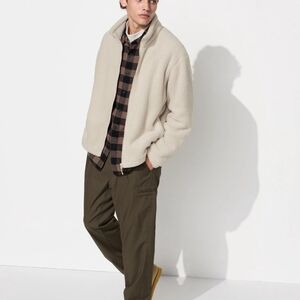 Fluffy Yarn Full Zip Fleece Jacket - M